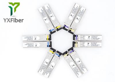 Módulo 100km de fibra ótica do transceptor 20km 60km de CWDM SMF SFP BIDI