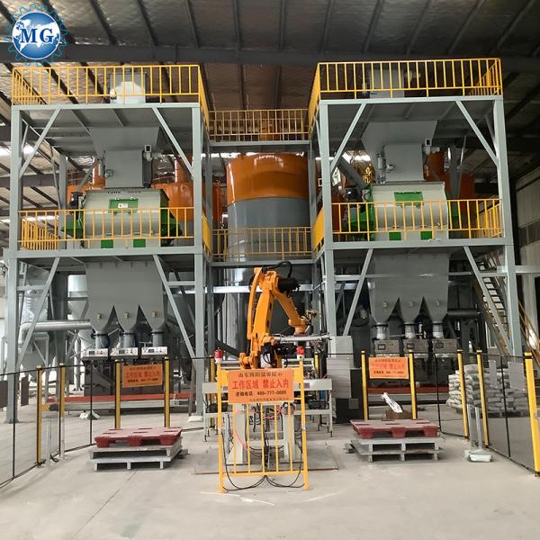 máquina seca de poupança de energia 50t do almofariz 120kw/revestimento da nata do emplastro da massa de vidraceiro da parede planta de H