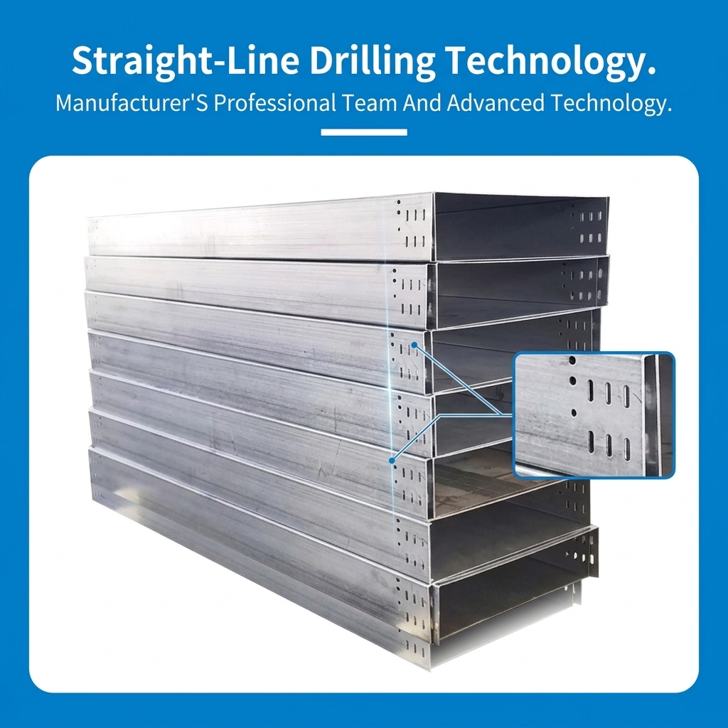 100-800mm Heavy Duty Stainless Steel Cable Tray / Solid Bottom Cable Tray