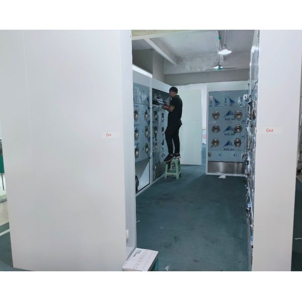 500 Persons Cleanroom Air Shower Tunnel With Auto Sliding Doors