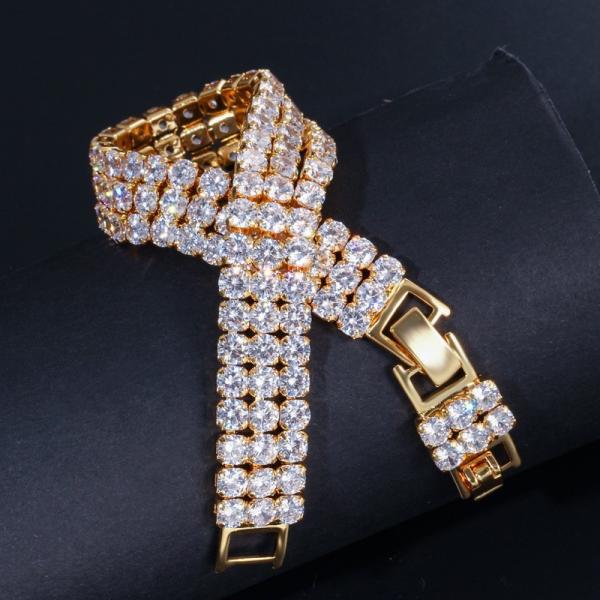 Fashion Square Created CZ Crystal Bangles Bracelets for Ladies Silver Color Women  Bracelets Wedding Jewelry  Bracelets