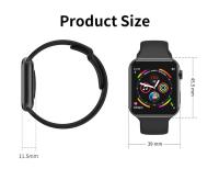 Papier peint noir Smartwatch pour le moniteur en temps réel fréquence de prévisions météorologiques de femmes/cardiaque
