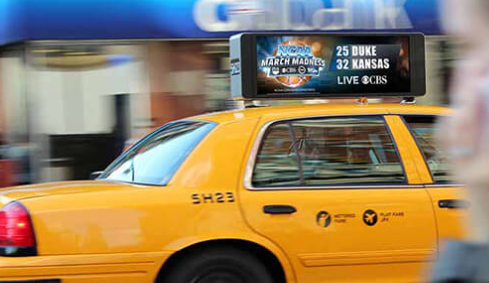 Display LED de publicidade de automóveis P6 Multifuntcional ao ar livre Display LED de sinalização de mensagem de táxi