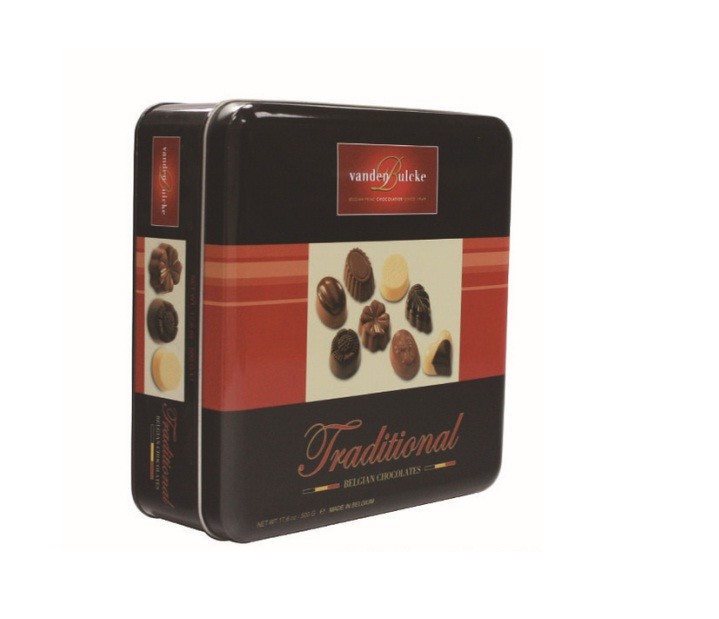 Promotional Customized Desgin Fancy Metal Square Tin Box Chocolate Tin Box With Stamping LOGO