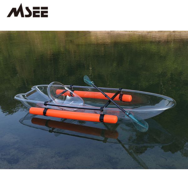 Two Seat Free Clear Plastic Canoe Paddle For Fishing / Surfing / Cruising