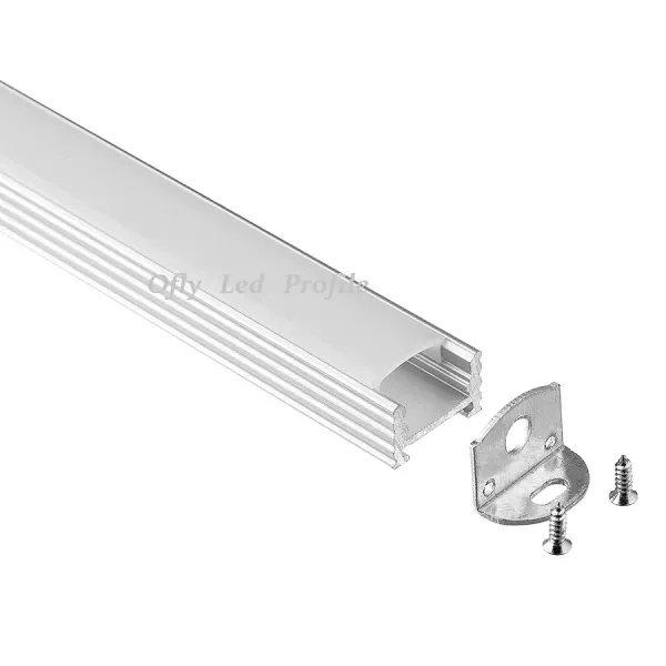 17x12mm Linear Diffuser LED Aluminum Profile with 6063 T5 Alloy for Surface Mounted LED Strip