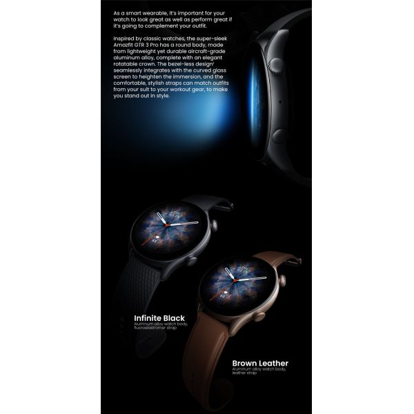 Newest Original Amazfit GTR 3 Pro GTR3 Pro Waterproof  Sleep Tracker SmartWatch Sport Watch Gtr3 Pro