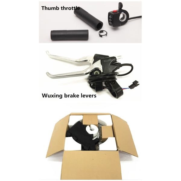Rear / Front Wheel Electric Mountain Bike Conversion Kit Thumb Throttle Or Twist Throttle
