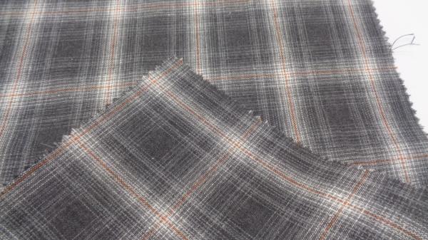 100% Cotton Yarn Dyed Casual Shirt  Washed Plaid Fabric 120g 150 Cm