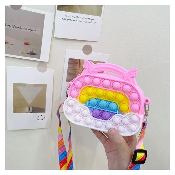 Легкая милая силиконовая сумка для макияжа сумка карандаш для детей школьные принадлежности для офиса кроссбоди плечевая сумочка