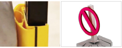 Керб прямые барьеры стойка конечный охранник стойка вертикальная защитный барьер безопасности противосопротивление ограждения