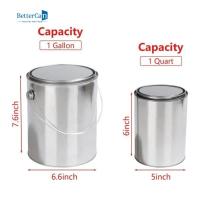 A pintura Tin Cans Round Empty Quart de 1 litro enlata para o revestimento solvente