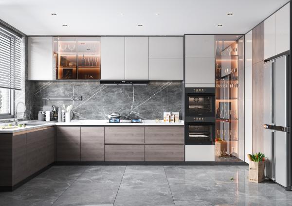 Conjunto completo Mobiliário de cozinha estilo moderno de alta qualidade