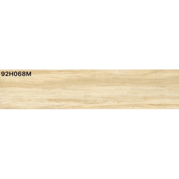 Light Yellow Timber Ceramic Floor Tiles For Living Room / Bedroom