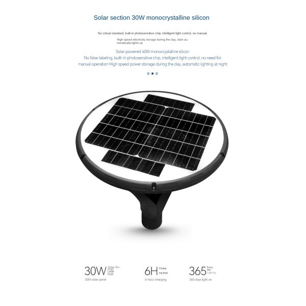 High-Strength Solar Garden Lamp for Bulk Procurement in Outdoor Projects