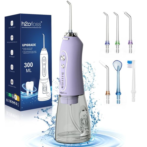 Portable Cordless Water Pick Water Flosser Electric Ipx7 Usb Dental Teeth Oral Irrigator Water Floss Jet Pick Flosser for Teeth