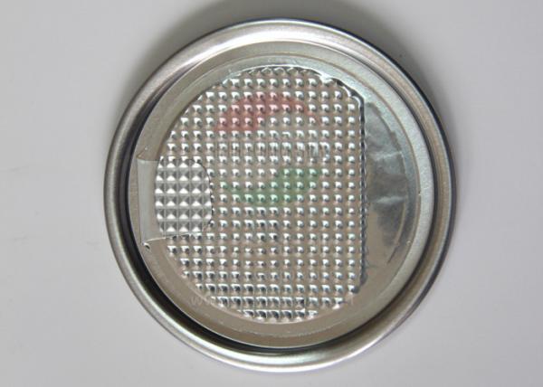 Environmental food packing Aluminium Foil tin can Lids 73 mm Diameter