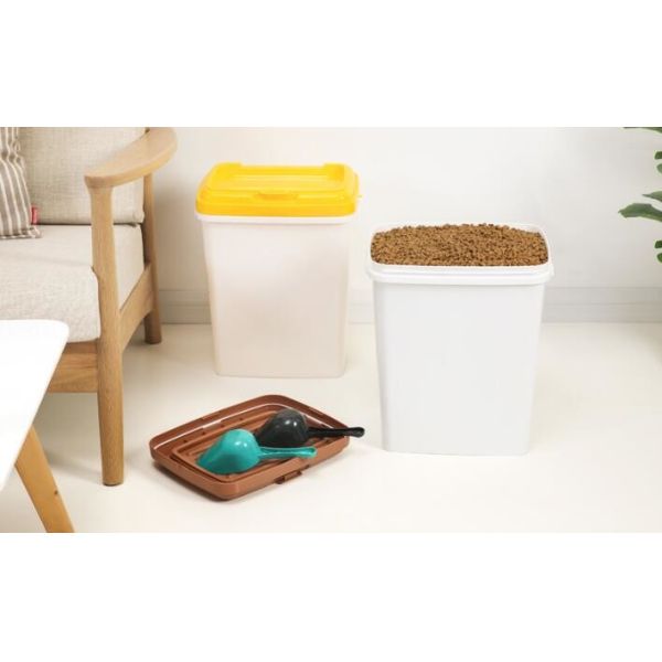 собачья еда распределителя ведра тары для хранения корма для домашних животных 40Л 15кгс 17льбс высококачественная запасенная подгонянная может положить в коробку для кота собаки