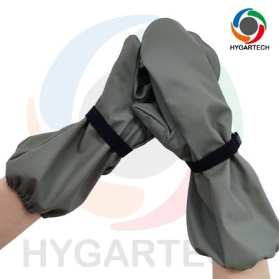 Warm And Unisex PU & Polyester Waterproof Windproof  Skiing Gloves