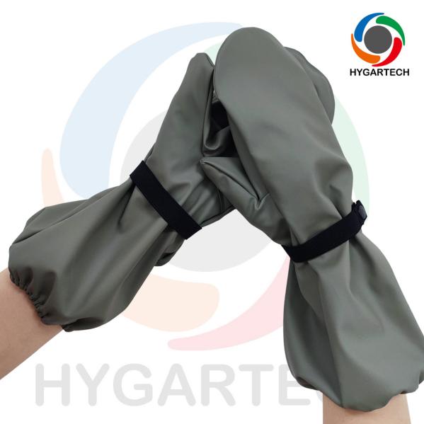 Warm And Unisex PU & Polyester Waterproof Windproof  Skiing Gloves