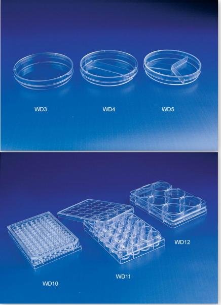 Transparent Plastic Culture Dish Round Shape 35 mm 60 mm 70mm 100 mm