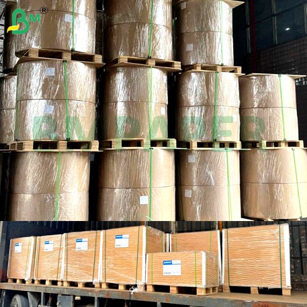 140g 160g Resistencia al pliegue suave Eco-friendly Papel blanco alto sin madera para folletos Portadas de libros