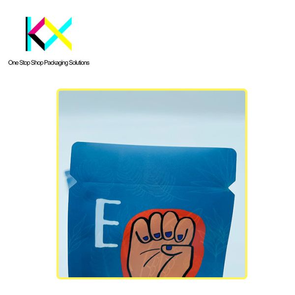 Sustainable Custom Flat Pouch Packaging With Laser Score Matte Surface