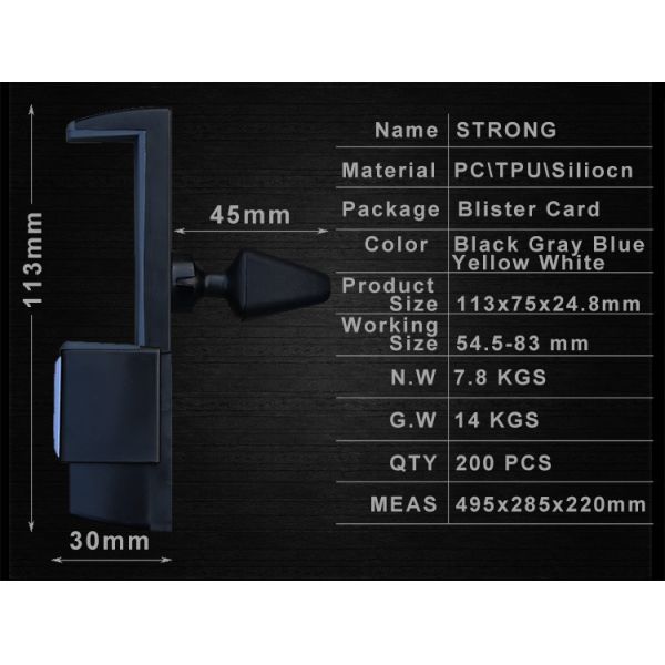 Simple Easy Install Air Vent Mobile Holder , Mobile Phone Holder For Car Air Vent