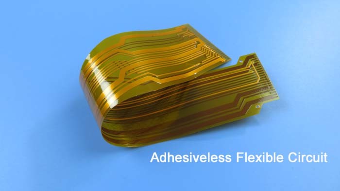 Цепь FPC Adhesiveless гибкая напечатанная построенная на прозрачном тонком Polyimide Glueless с золотом покрытым для отслеживать