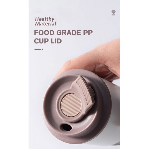 Insulated Reusable Coffee Cup with Sealed Lid 350 ml Portable Stainless Steel Mug