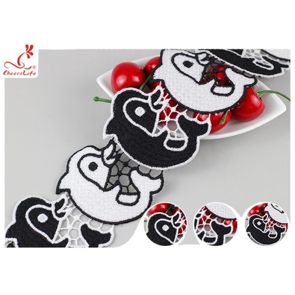 Цвет белизны черноты ширины отделки 7КМ шнурка платья девушки милого дельфина поли Милкы