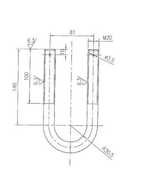 Carbon Steel 35K Stainless Steel SUS304 U Bolt Screw Pipe U Clamp Galvanizing Polishing