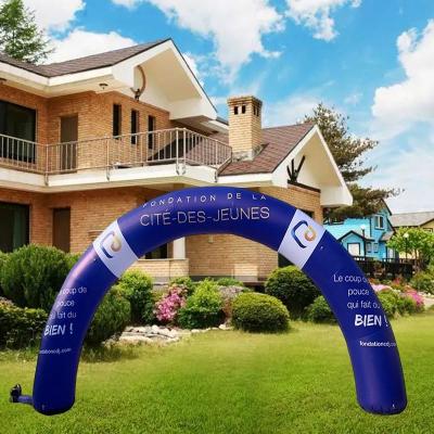 Arco inflável com logotipo personalizado para eventos esportivos