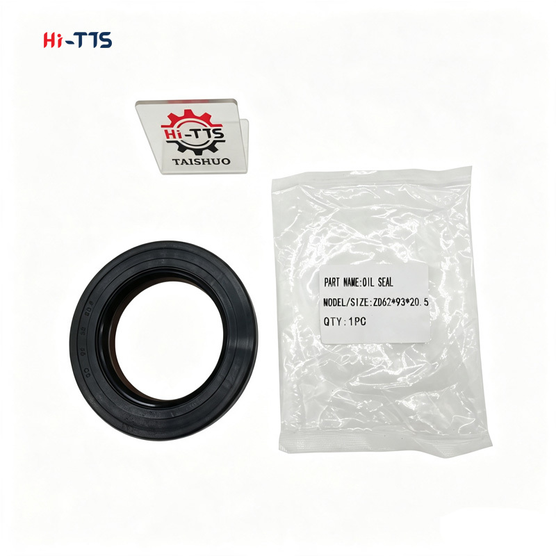 ZD62×93×20.5 FKM Double Spring Rectangular Combined Skeleton Oil Seal Hydraulic System Anti-Leakage Shaft Seal For Mini Loader Gearbox