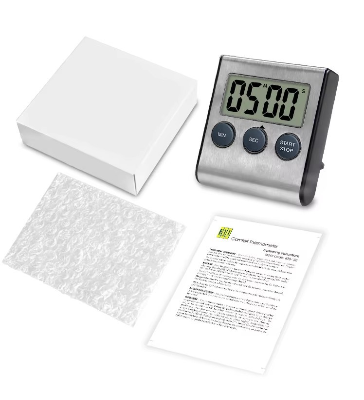 DTH-23 Digital Count Up And Down Magnetic Timer Clock With Alarm Fast Setting For Cooking Digital Countdown Kitchen Timer