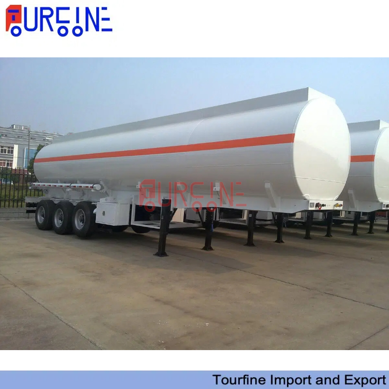 3 Axle 50 CBM 50000L Fuel Tank Semi Trailer for Diesel and Petrol Transport