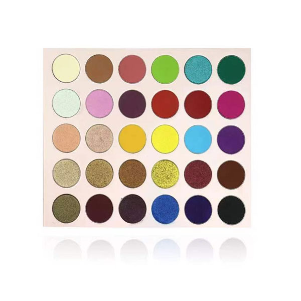 Private Label Pressed Powder 30 Color Pink Box Makeup Eyeshadow