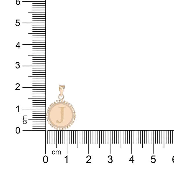 18K Gold ‘J’ Pendant Necklace