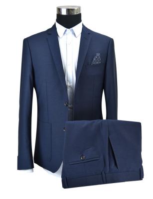 Navy Blue Tailored Suit Top Rank Workmanship Navy Breastpocket Outside