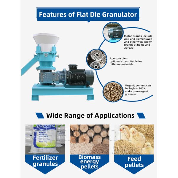 Carbon Steel Fertilizer Granulator Machine 1.2T Weight with High Granulation Rate