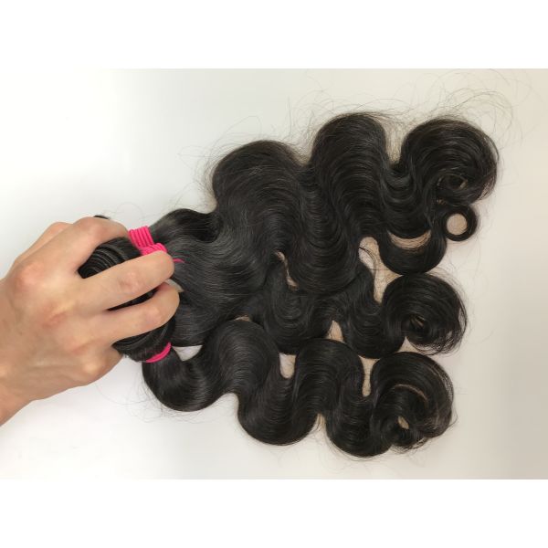 Long Last Natural Black 100% Virgin Brazilian Hair Weave / Body Wave Bundles