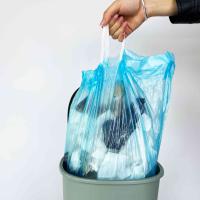 Bolsas de basura con cordón de HDPE al por mayor para uso en oficina y hogar, logotipo personalizable, precio bajo