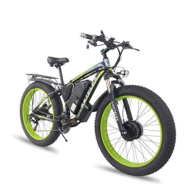 KETELES K800 Electric Fat Bike 1000W 17.5AH Battery 26x4.0 inch Dual Motor Two Wheel Drive