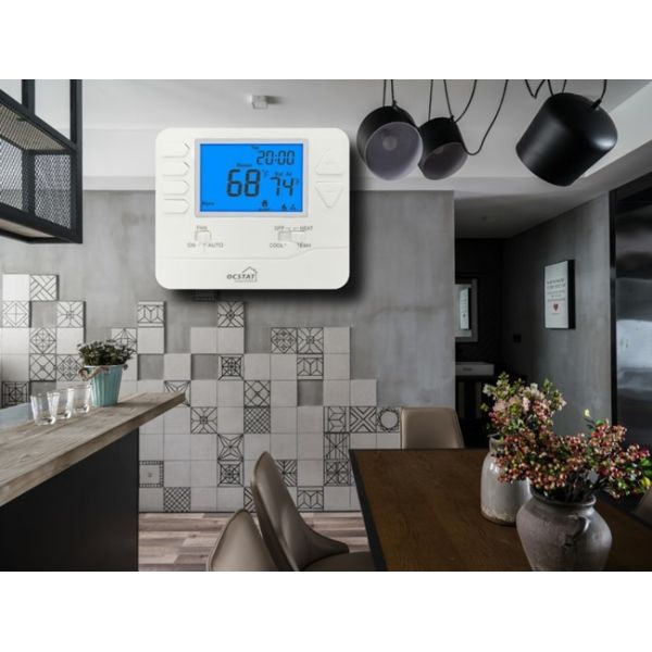 этап теплового насоса дисплея LCD термостата HVAC 24V Multi