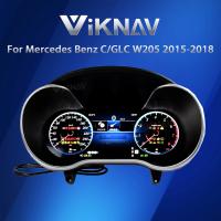 Velocímetro digital para automóviles de agrupación para Mercedes Benz C/GLC W205 2015-2018
