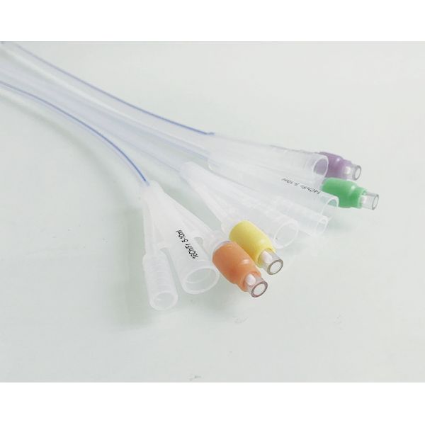 6 FR - 26 FR Double Balloon Foley Catheter Different Colors Appearance