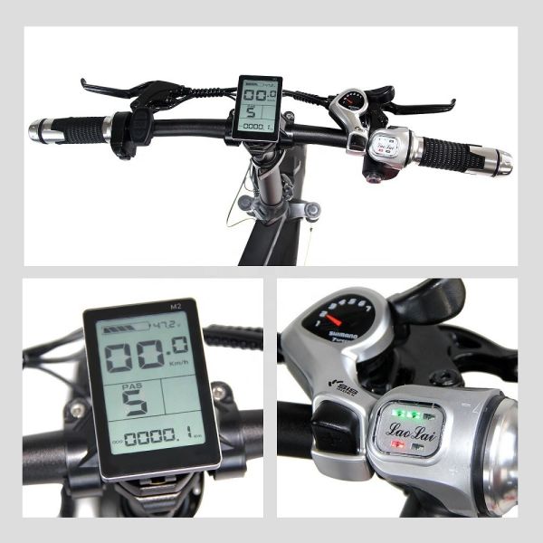 2024 Direct 20x4.0 Inch Fat Tire Folding E-Bike 1000W with 7 Speed Gears Rear Hub Motor