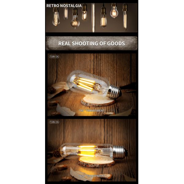 LED bulb retro tungsten bulb E27 screw st64 antique bulb