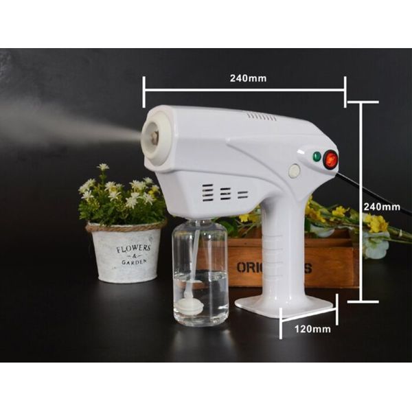 Handheld Electric 1200W Blue Light 260ML Disinfect Sanitizer Atomizer Sprayer Indoor Outdoor Car Fogger Sprayer Gun