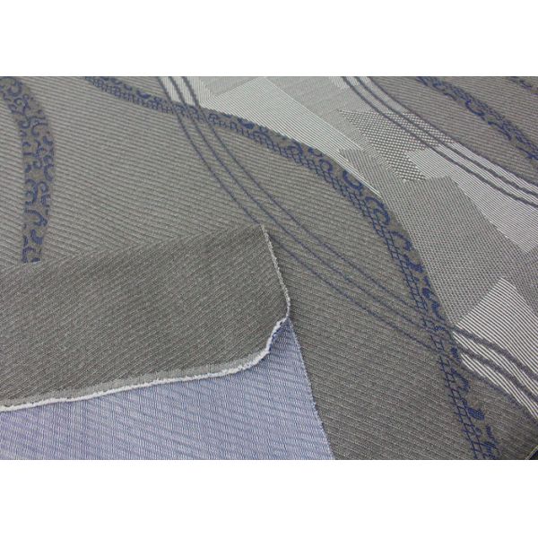 260gsm Mattress Quilting Fabric Linen Gray Polyester Knitted Jacquard Protective Fabric